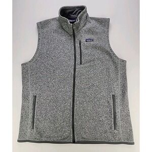 Patagonia Men's Better Sweater Fleece Vest Gray Size XXL Full Zip
